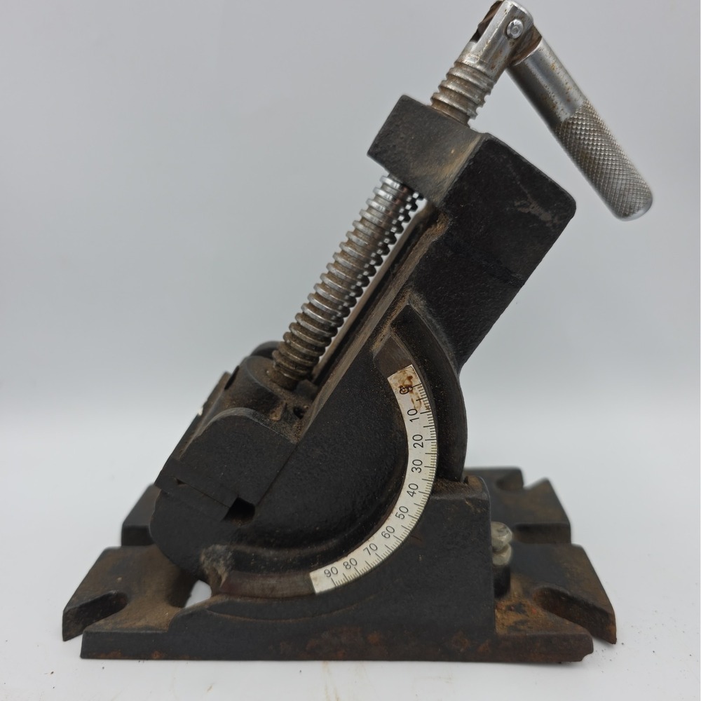 Vintage 3" Jaw Machinist Drill Press Vise Tilting Angle Vise Drill Press Vise